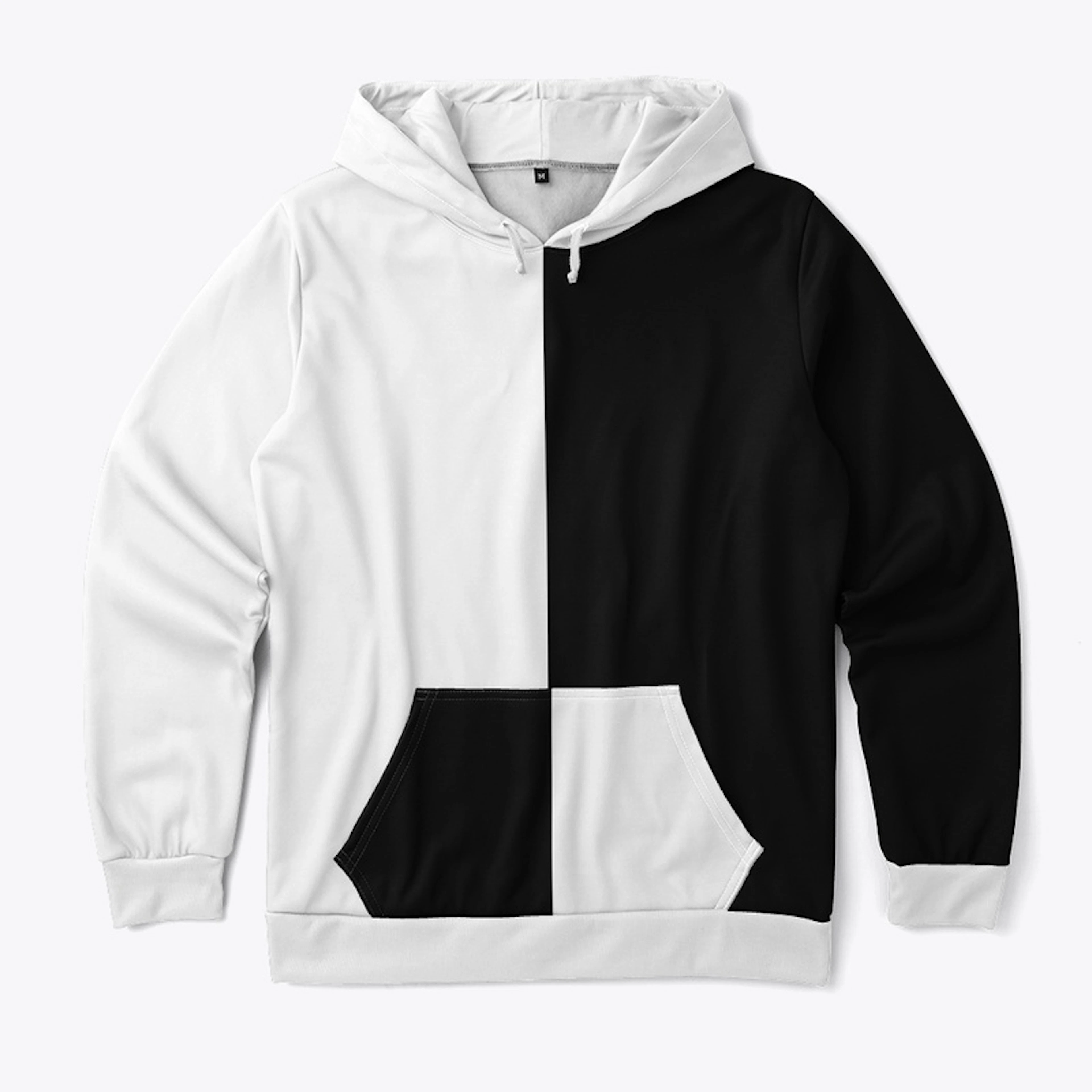 Half Black Half White Sweatshirt